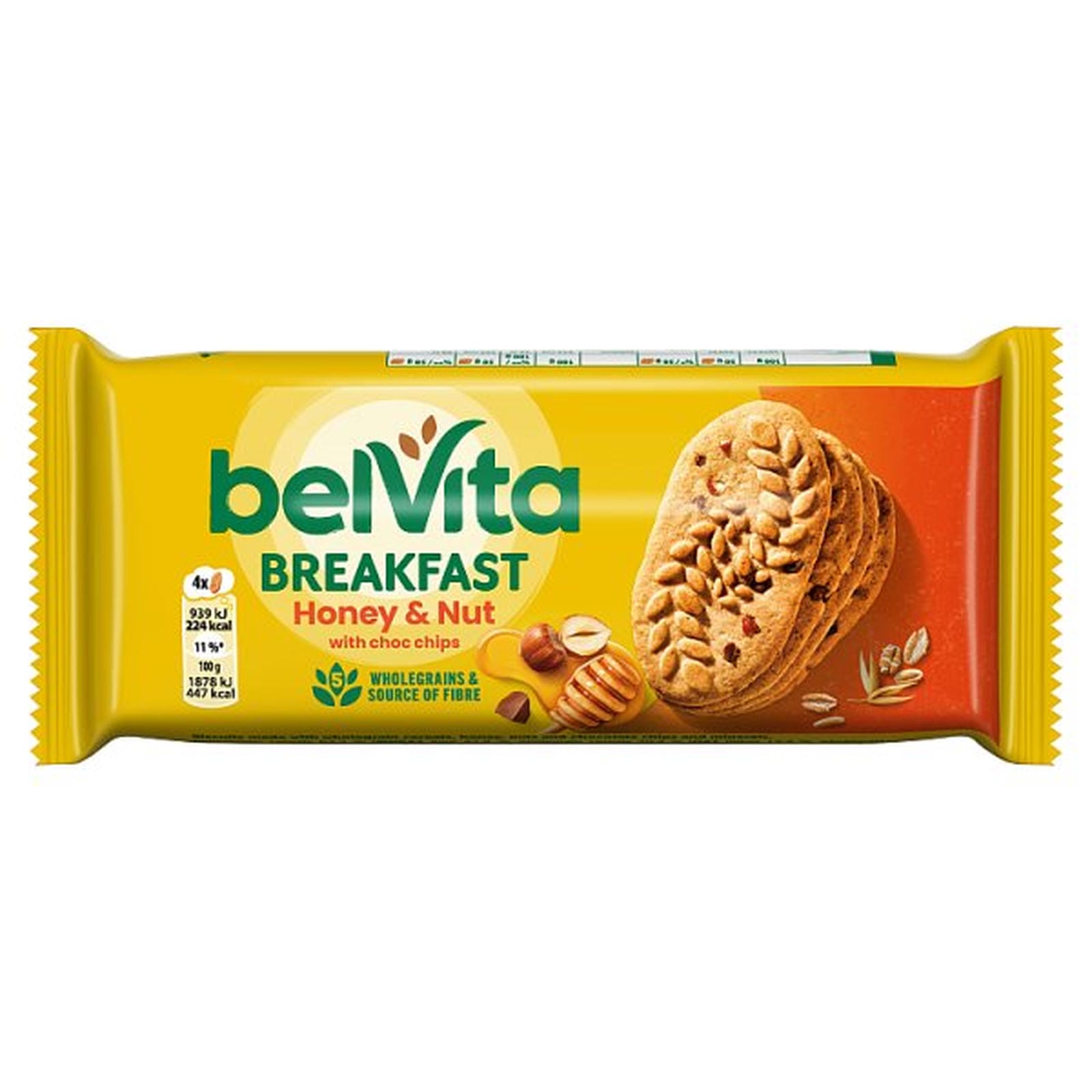 Belvita Honey & Nut with Chocolate Chips Cereal Biscuit Snack Bar 50g
