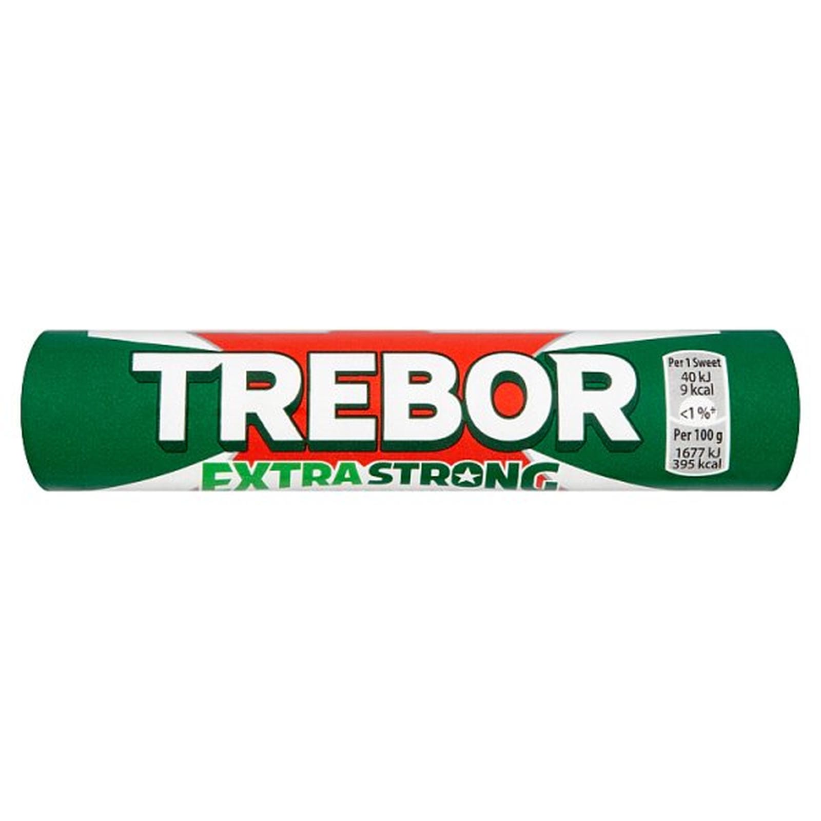 Trebor Extra Strong Peppermint Mints Roll 41.3g