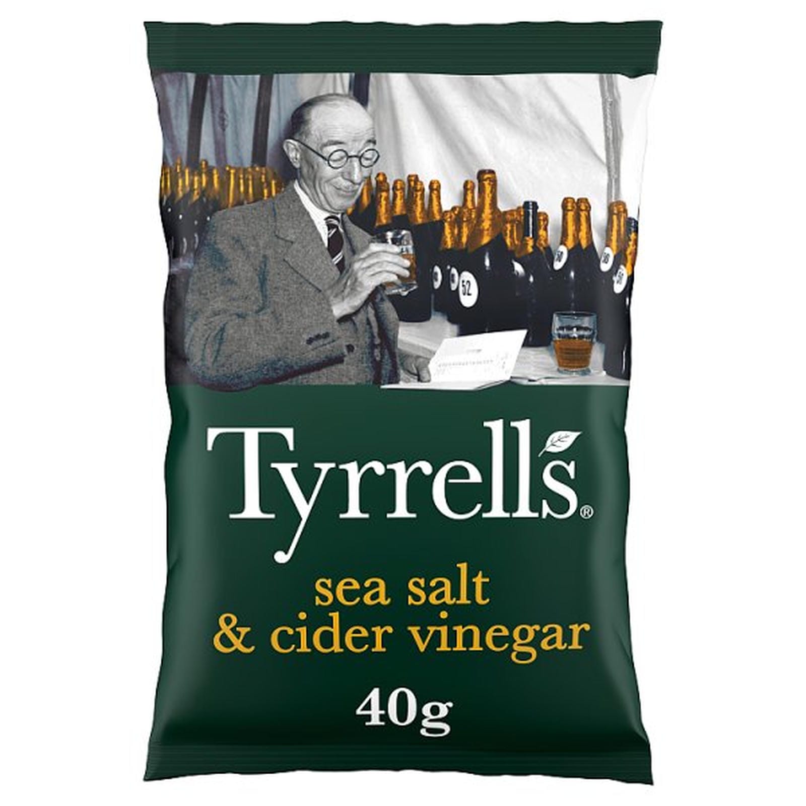 Tyrrells Sea Salt & Cider Vinegar Crisps 40g