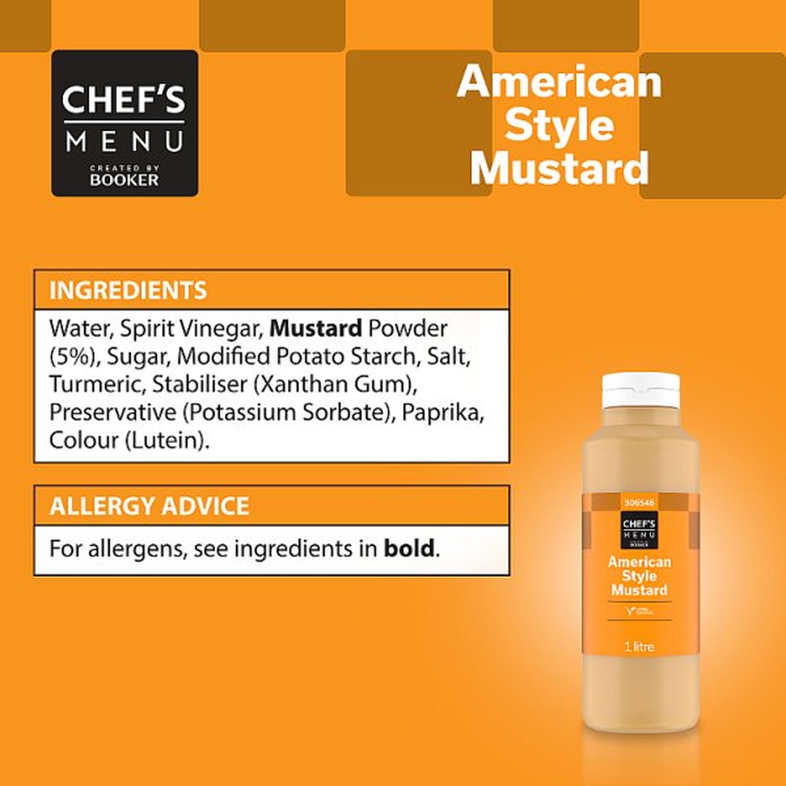 Chef's Menu American Style Mustard 1 litre