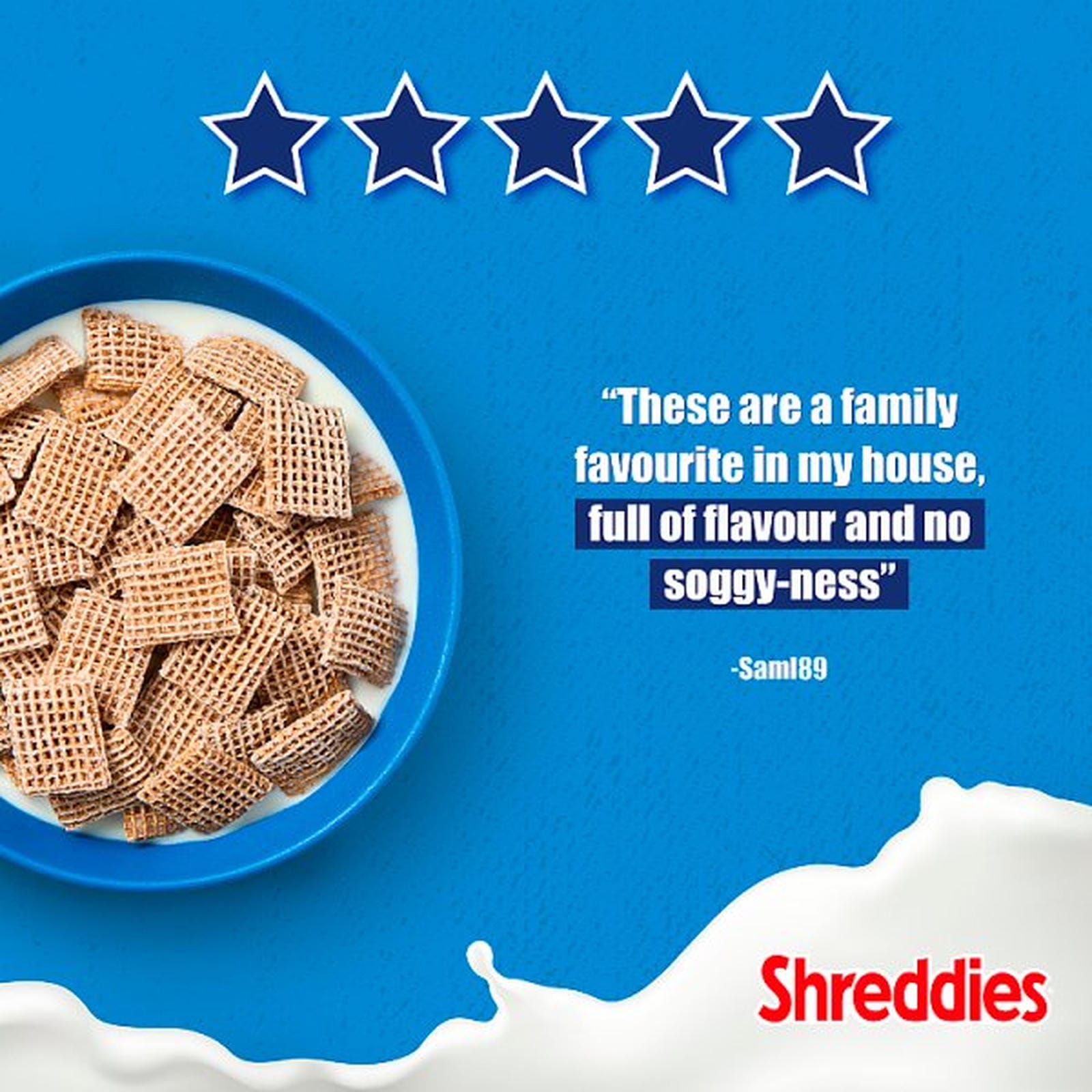 Nestlé Shreddies Frosted Breakfast Cereal 500g