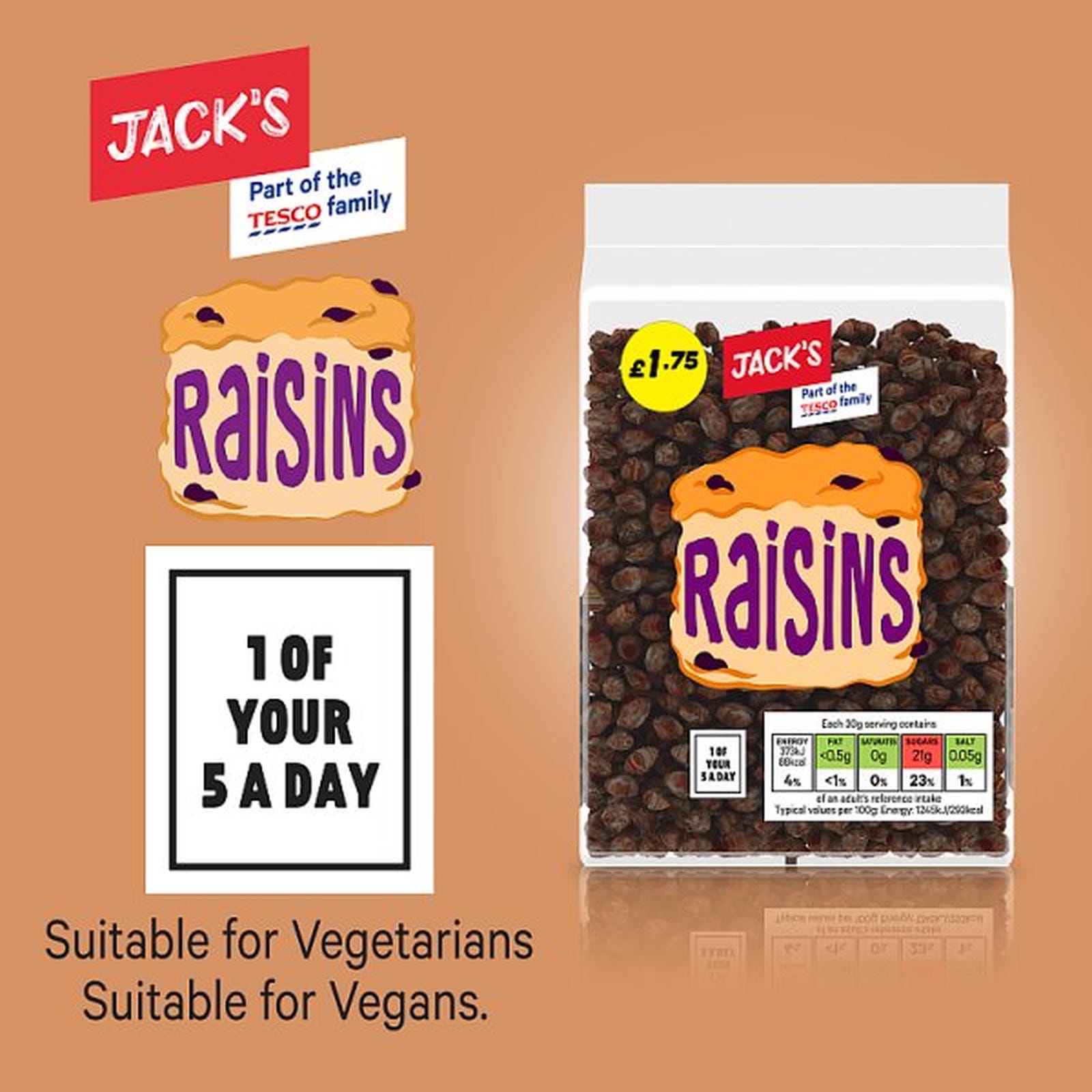 Jack's Raisins 375g
