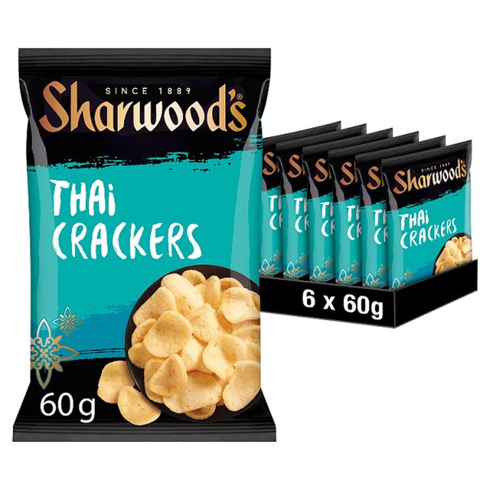 Sharwood's Oriental Thai Crackers 60g