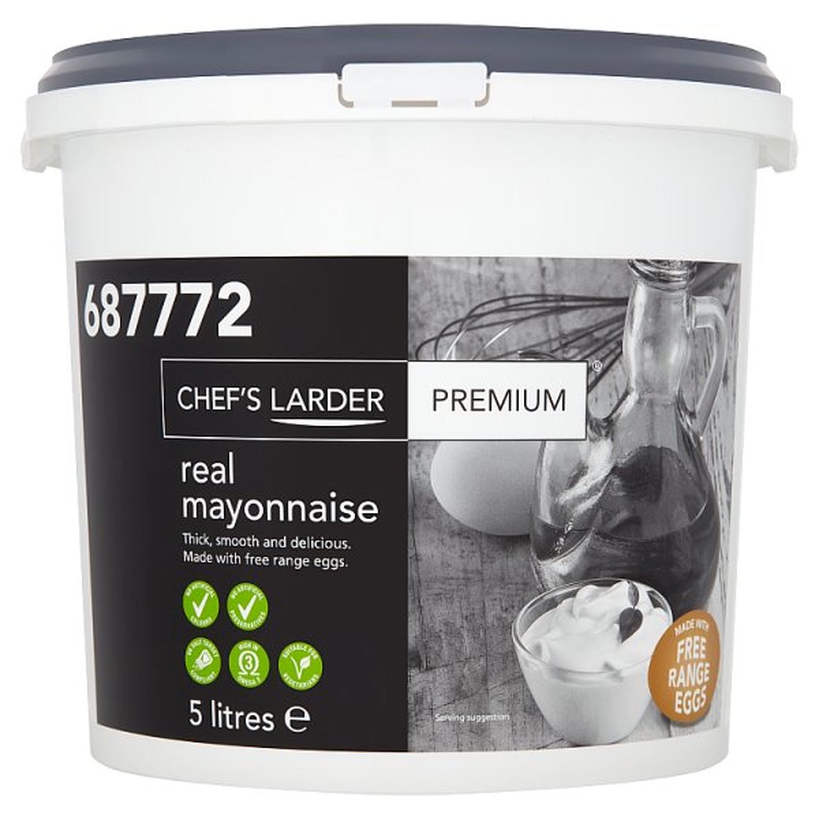Chef's Larder Premium Real Mayonnaise 5 Litres