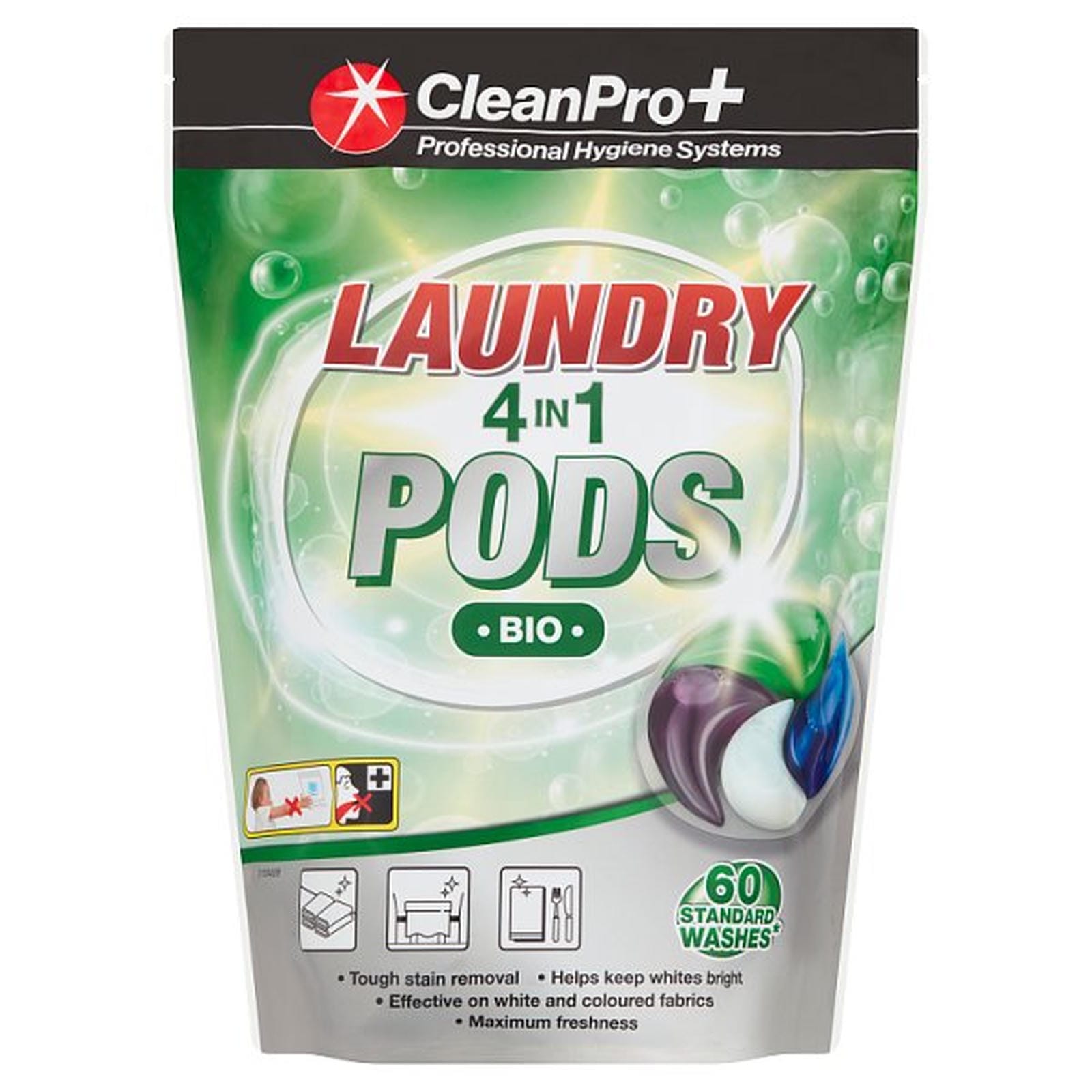 CleanPro+ Laundry 4 in 1 Pods Bio 1.62kg