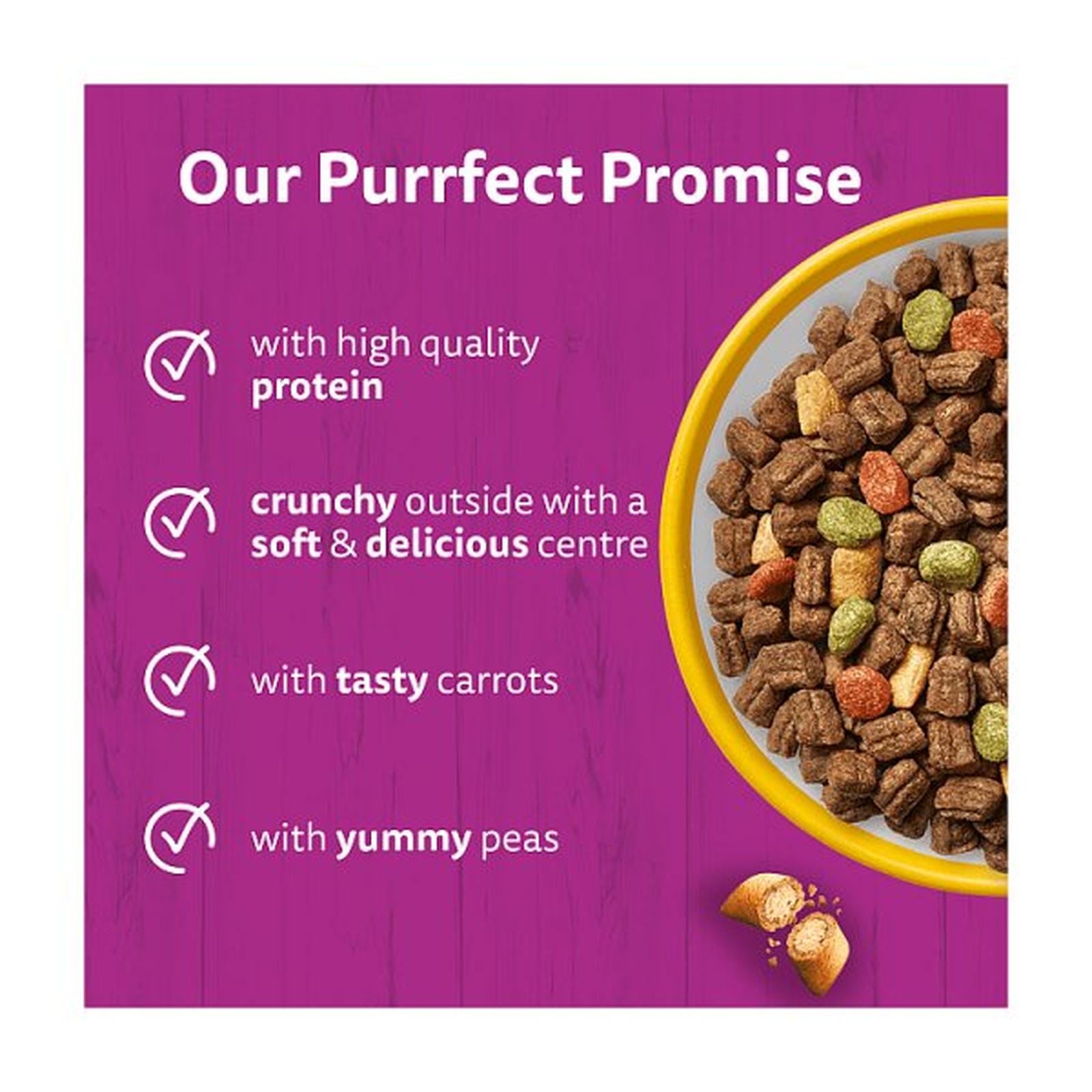 WHISKAS 1+ Dry CHICKEN Cat Food 300g