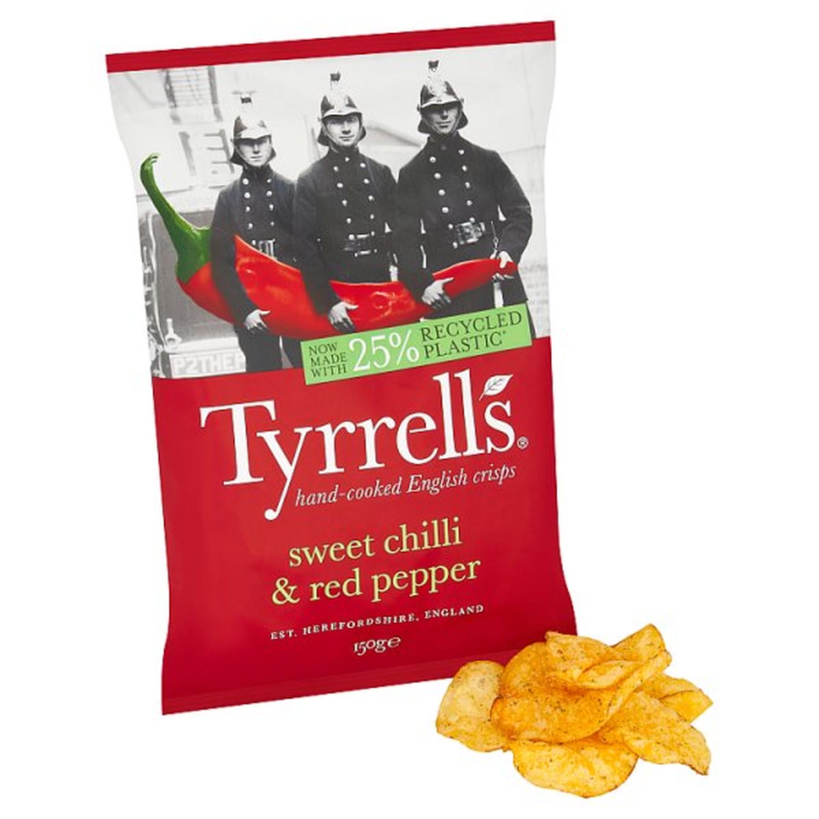 Tyrrells Sweet Chilli & Red Pepper Sharing Crisps 150g