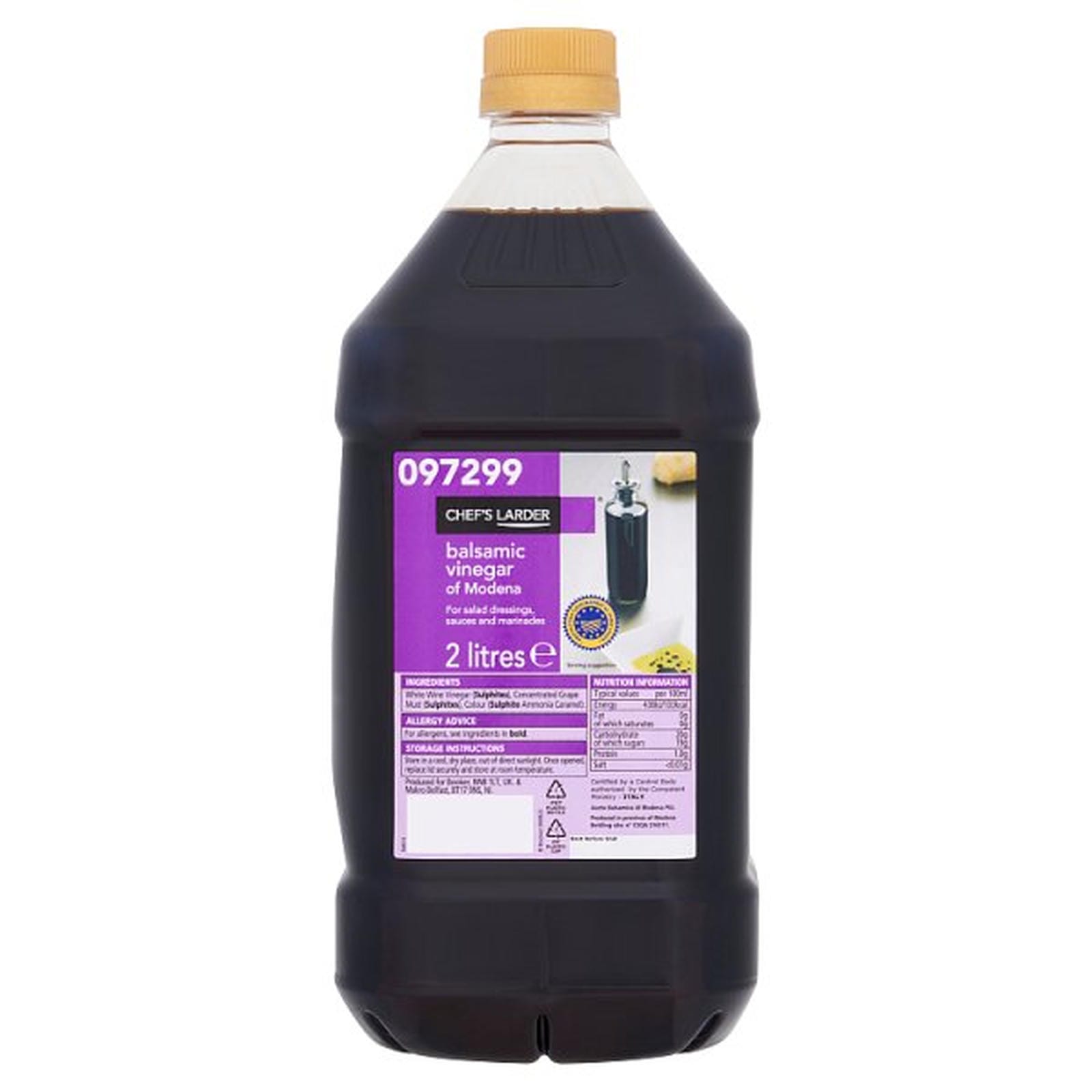 Chef's Larder Balsamic Vinegar of Modena 2 Litres