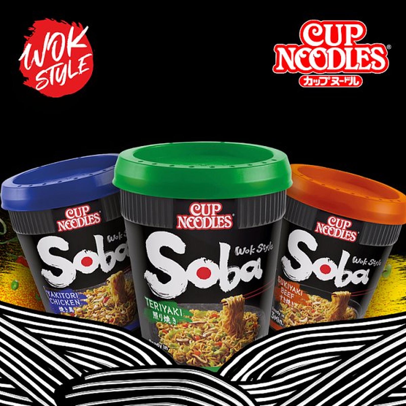 Nissin Soba Classic Instant Wok Style Noodles Pot 90g