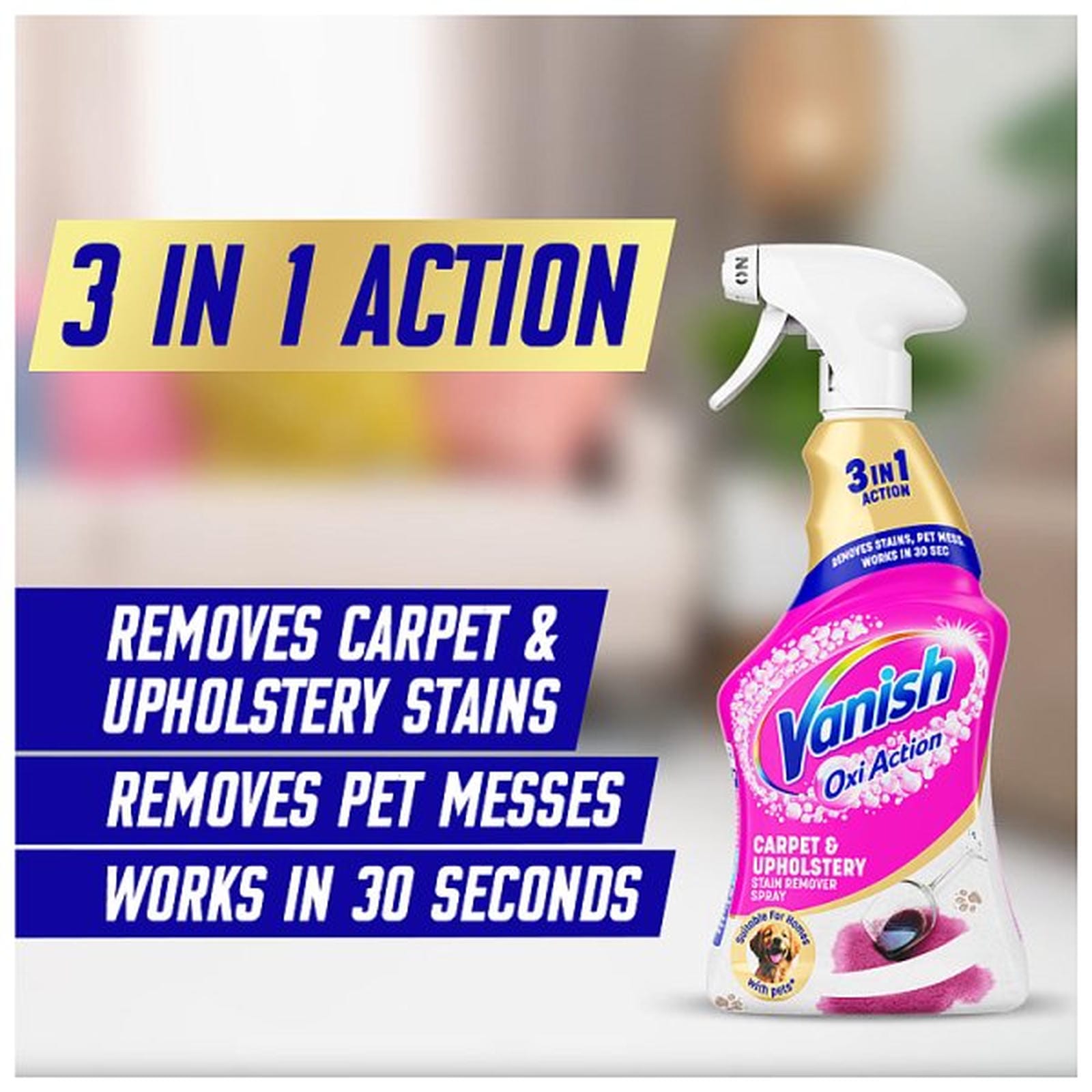 Vanish Gold Oxi Action Carpet Care & Upholstery Spot on Spray 500 ml