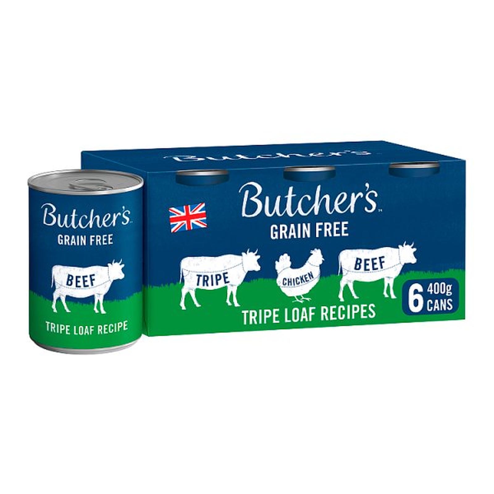 Butcher's Tripe Loaf Recipes Nourishing Food for Dogs 6 x 400g