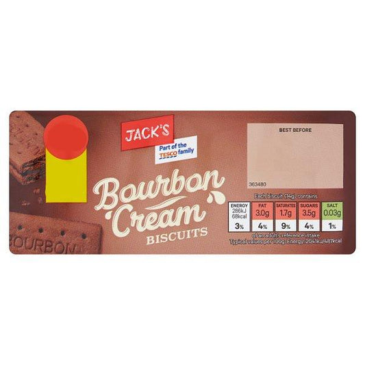 Jack's Bourbon Cream Biscuits 150g – 12 x 150g