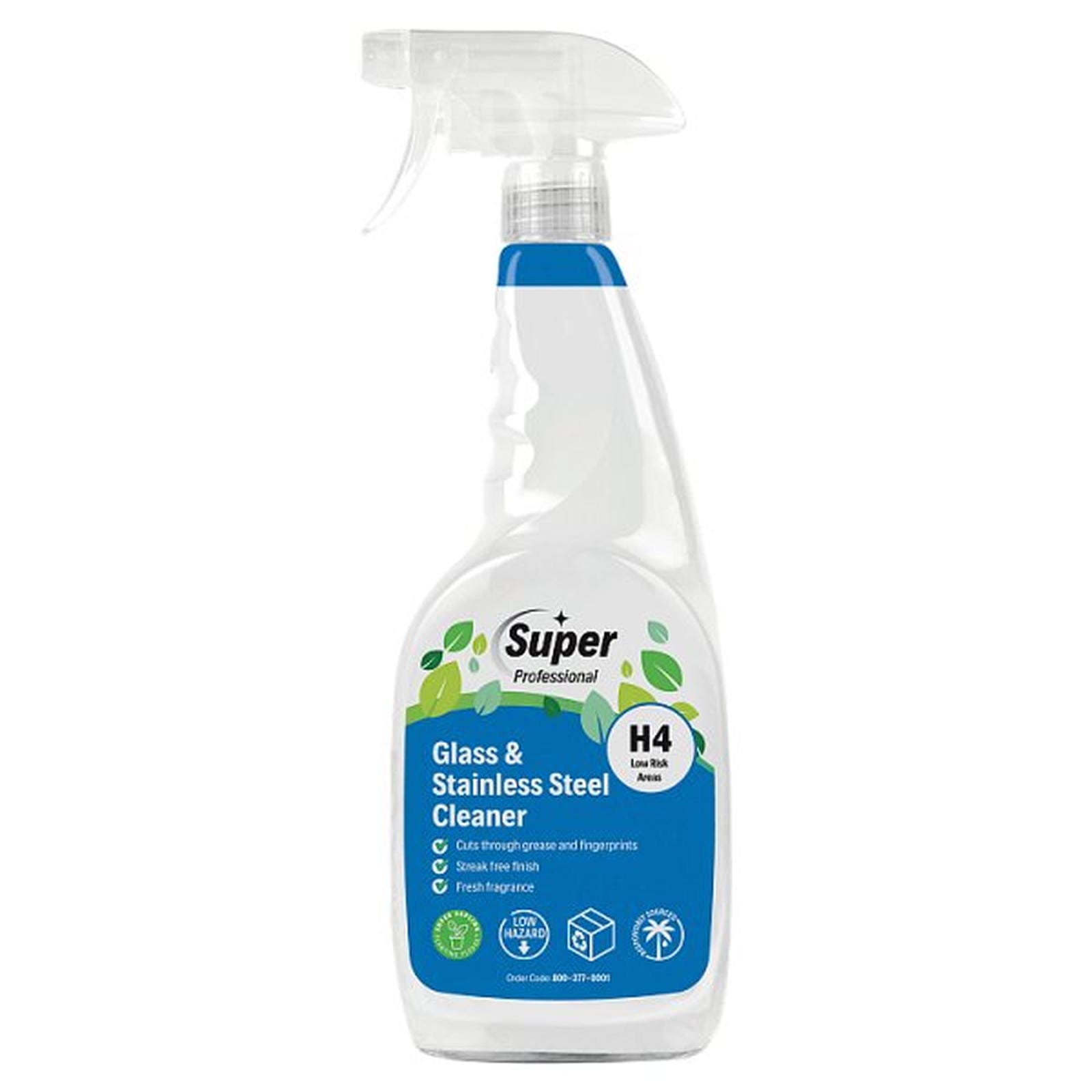 Super Professional Glass & Stainless Steel Cleaner 750ml