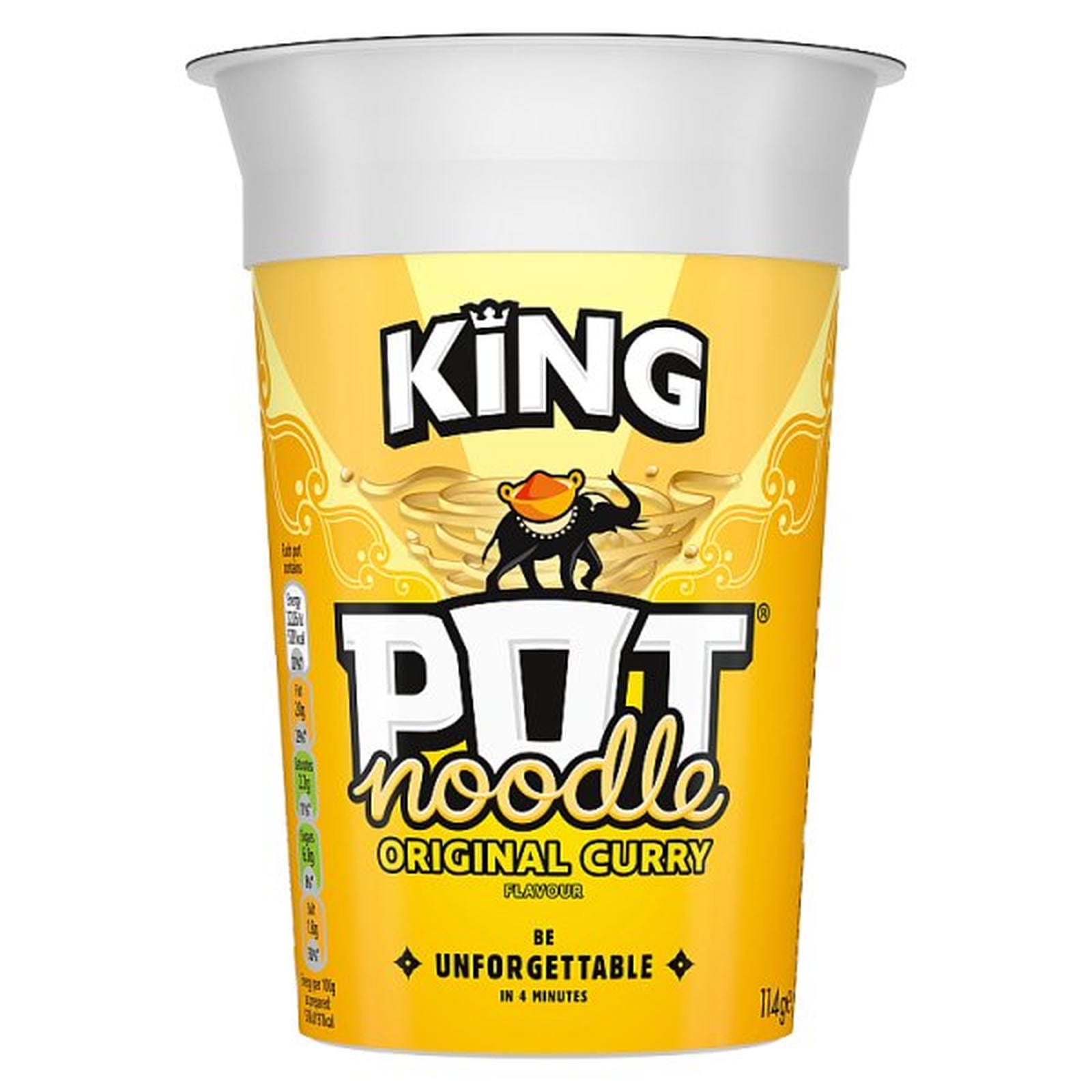 Pot Noodle King Pot Noodle Original Curry 12x 114 g