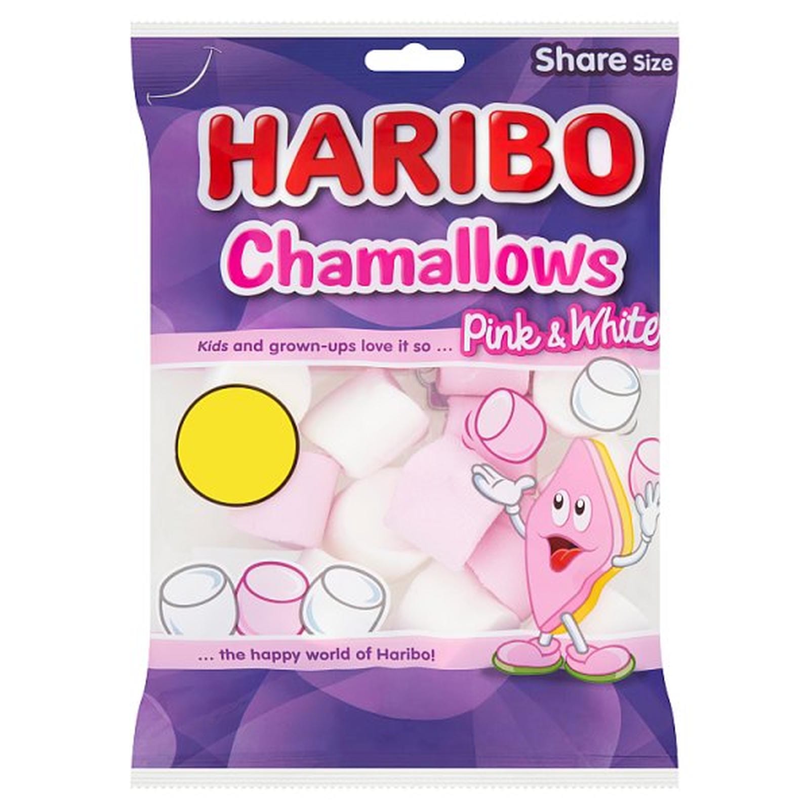 HARIBO Chamallows Marshmallows Pink & White Sharing Bag 140g