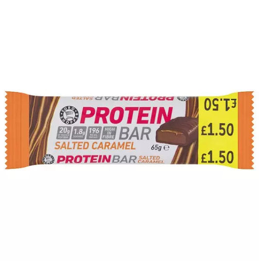 Euro Shopper Chocolate Peanut Protein Bar 65g – 12 x 65g