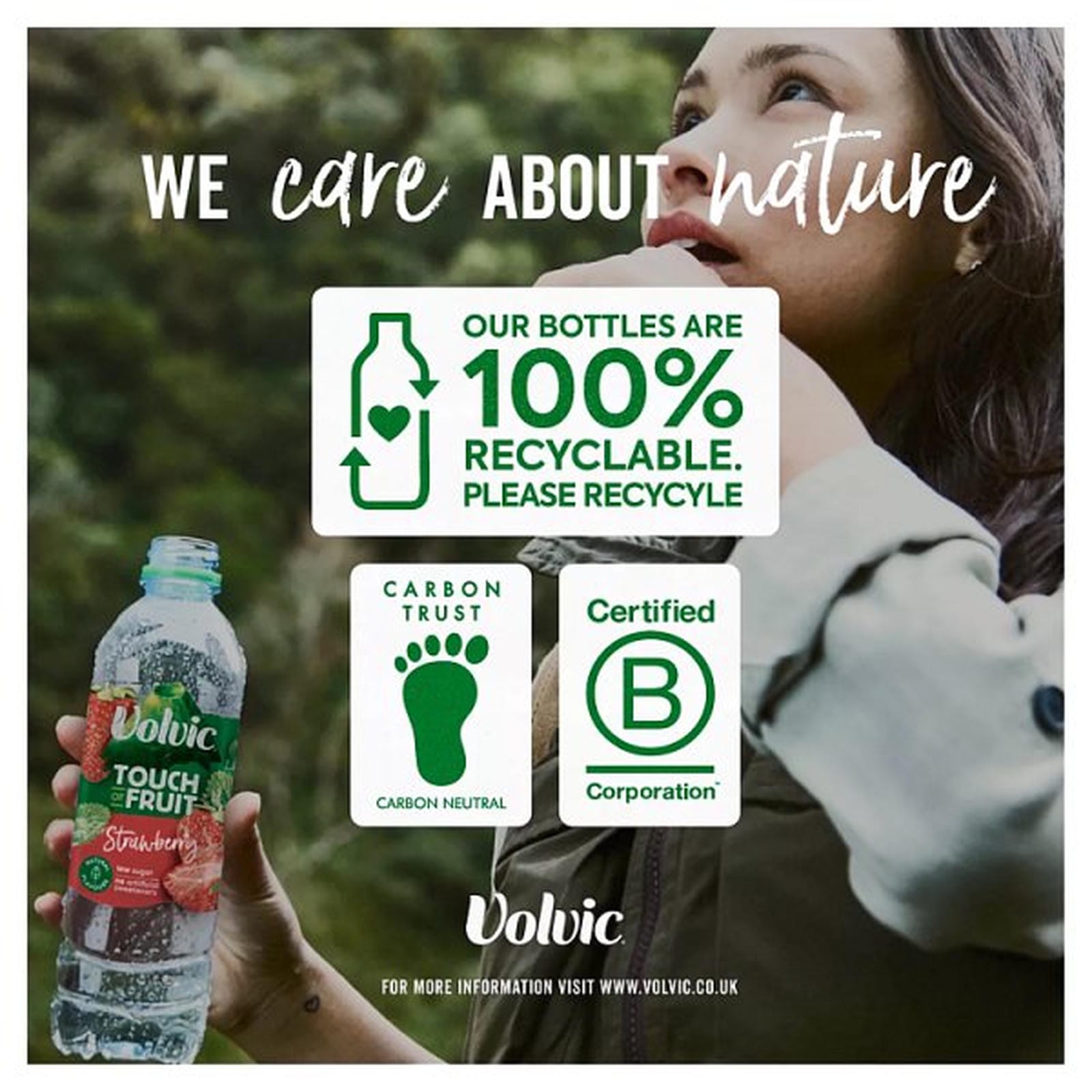 Volvic Touch of Fruit Low Sugar Strawberry Natural Flavoured Water 6 x 750ml