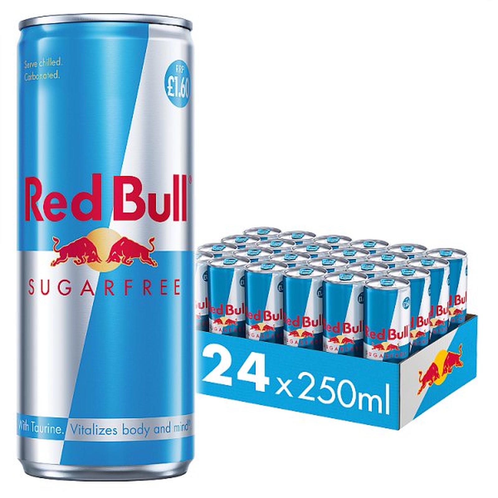 Red Bull Energy Drink Sugar Free 250ml 24 Pack PM 1.60
