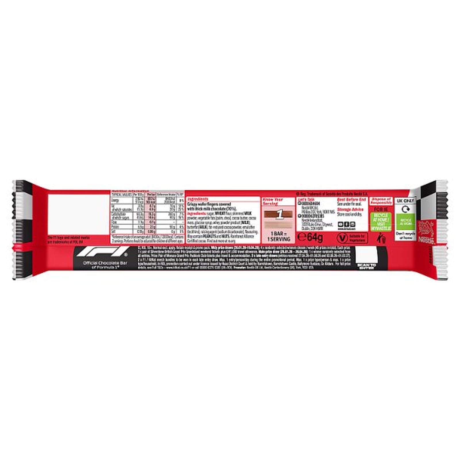 KitKat F1 Chunky Duo Milk Chocolate Bar 64g