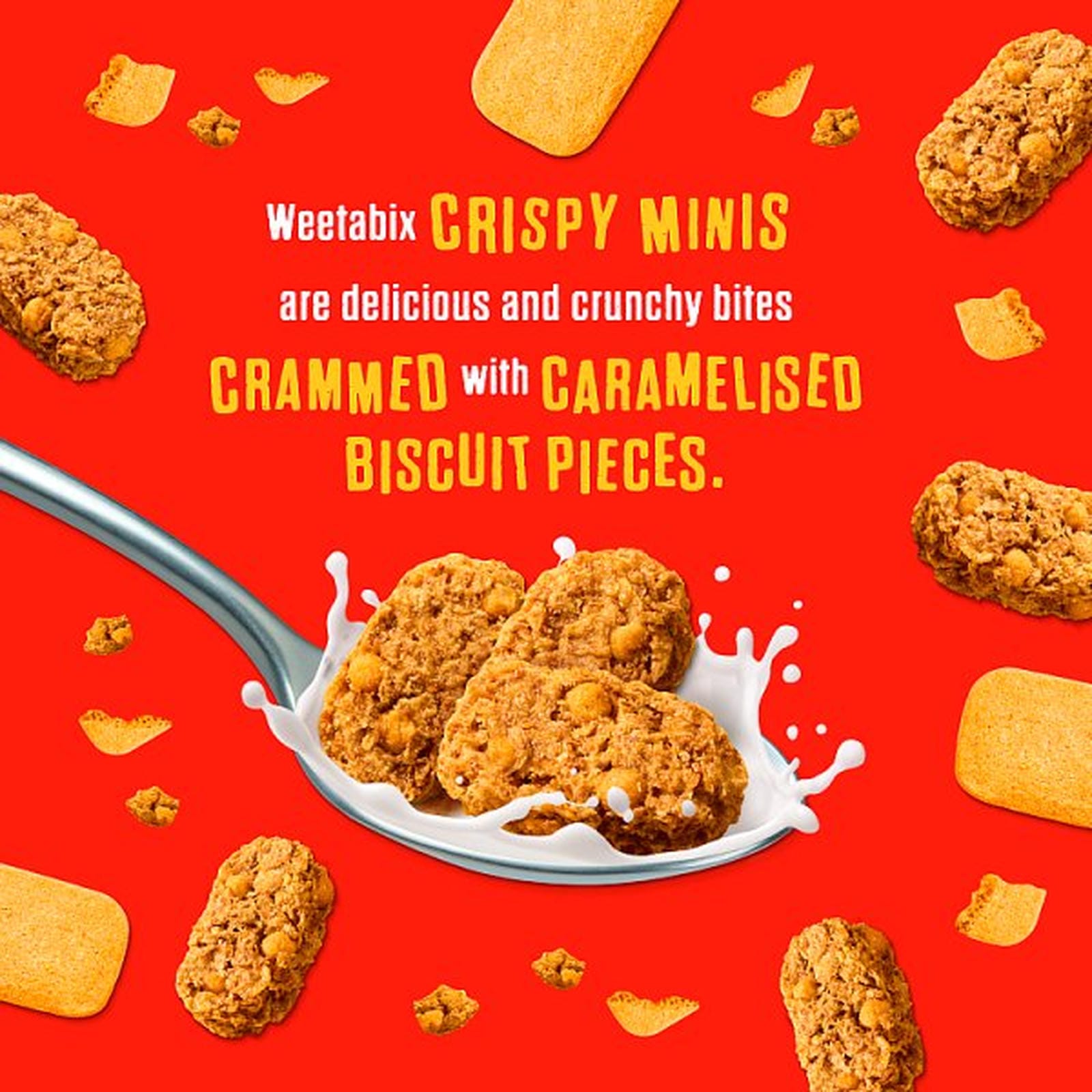 Weetabix Crispy Minis Caramelised Biscuit 5x500g PMP £3.89