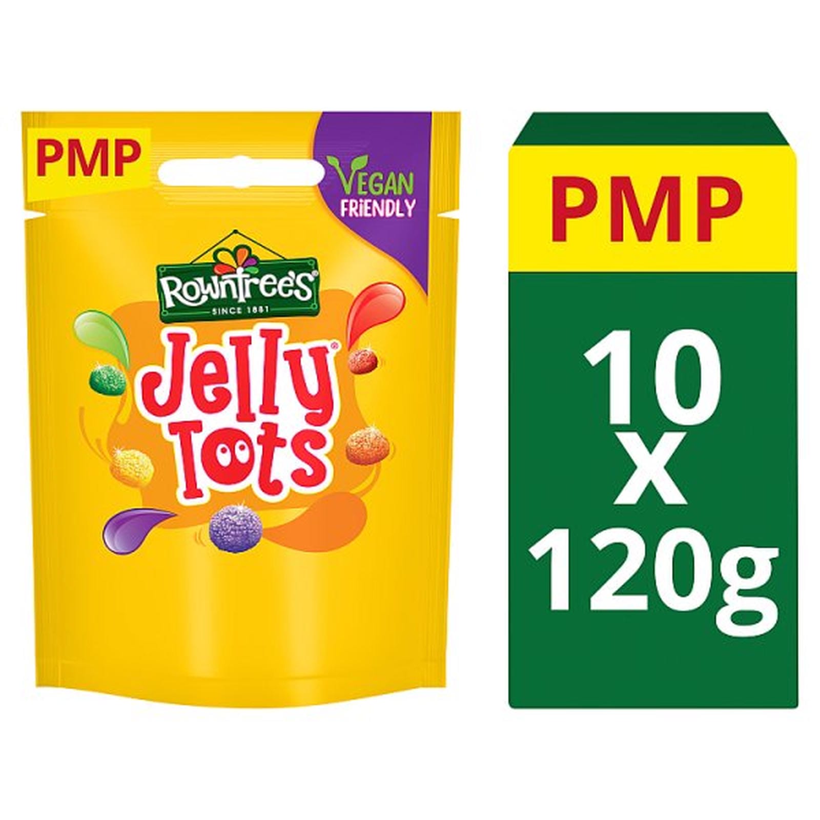 Rowntree's Jelly Tots Sweets Sharing Bag 120g PMP £1.25
