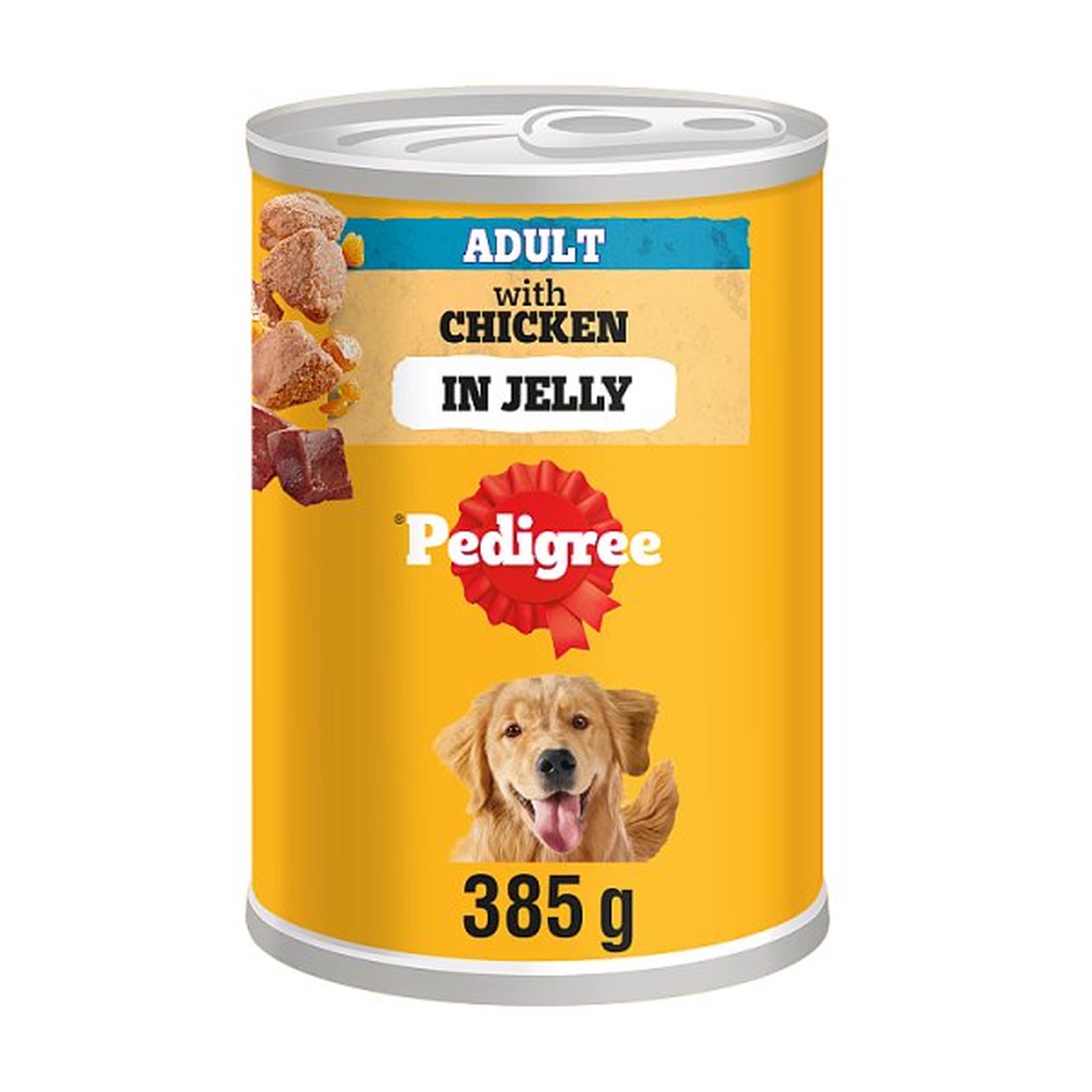 PEDIGREE® Adult Wet Dog Food Chunks in Jelly with Chicken 385g Can