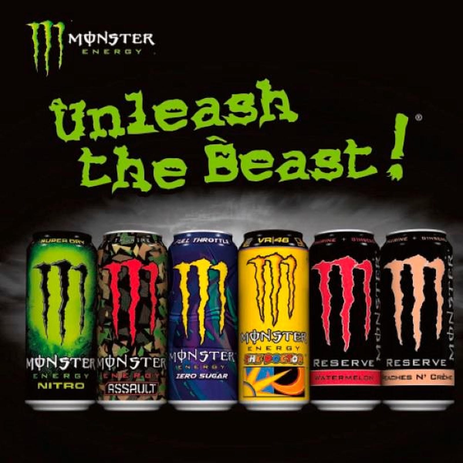 Monster Energy Drink Rossi VR46 Zero Sugar 500ml PM £1.65 Can