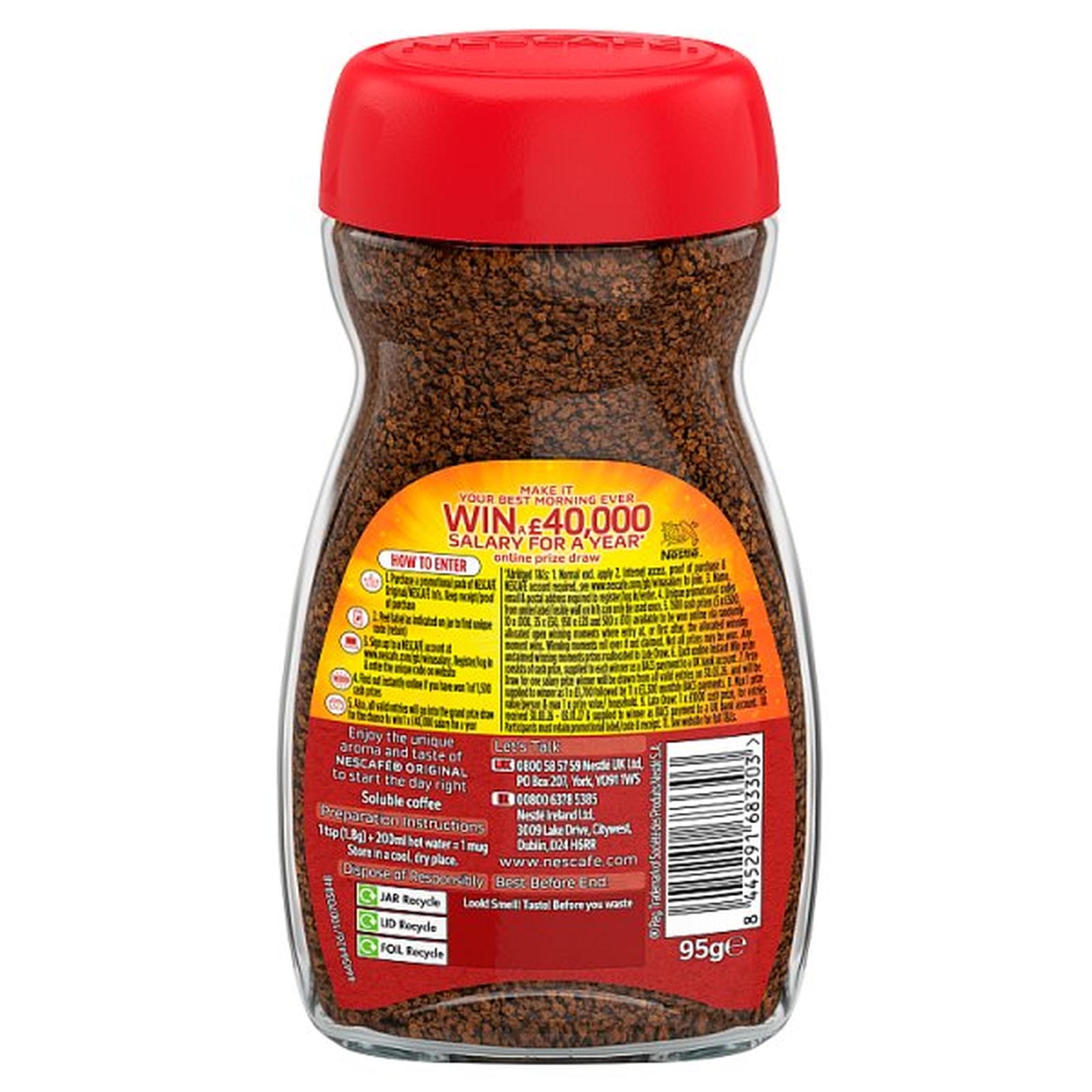 Nescafe Original Instant Coffee 95g £4.19 PMP