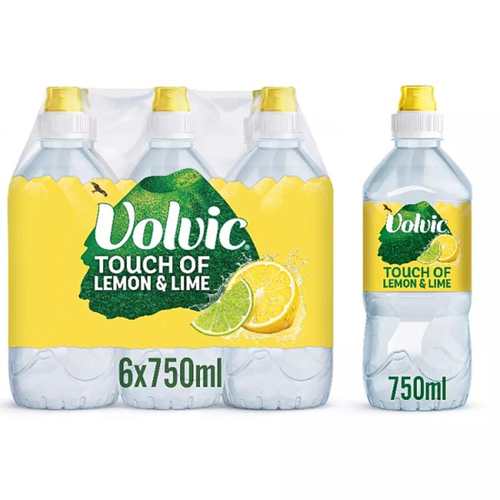 Volvic Touch of Fruit Lemon & Lime Still Flavoured Water 750ml