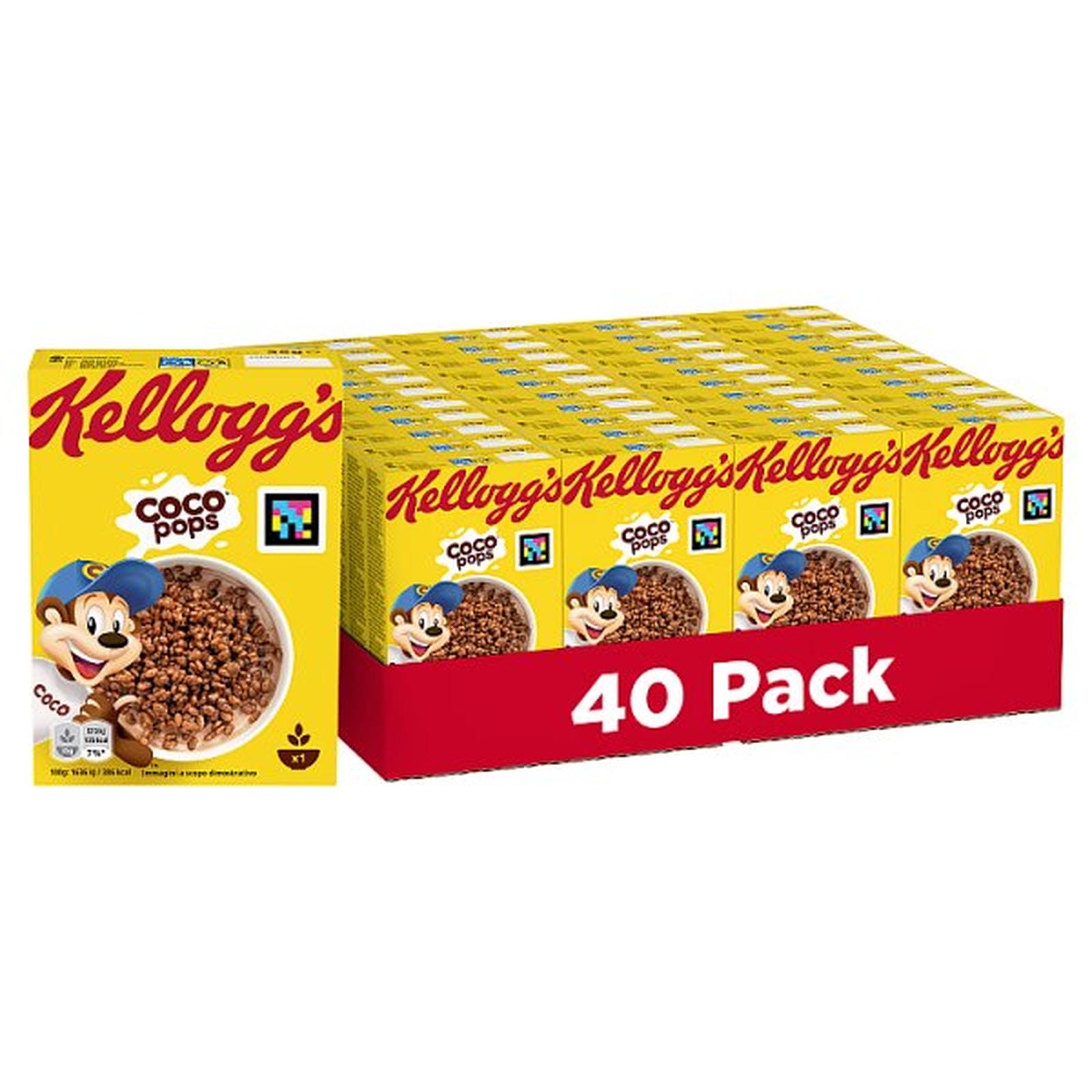 Kellogg's Coco Pops Breakfast Cereal Portion Packs 40 x 35g