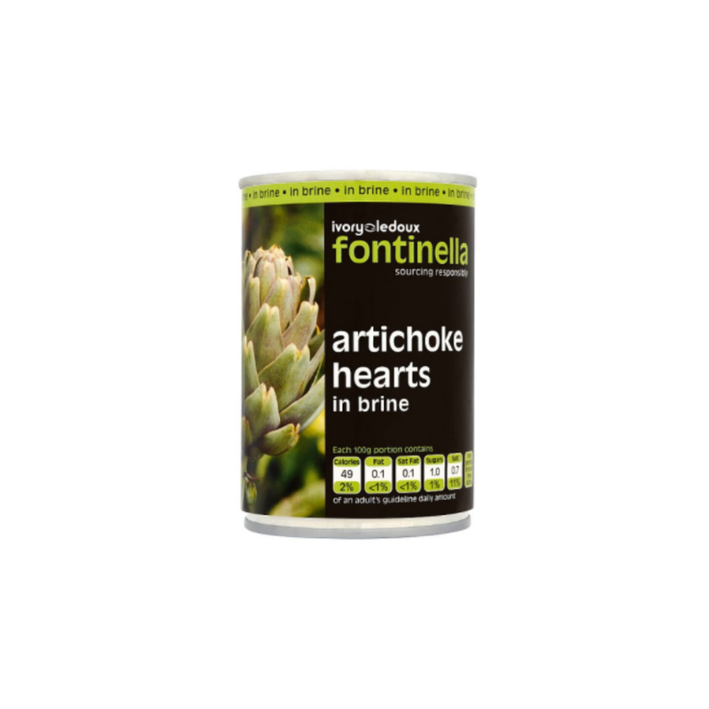 Fontinella Artichoke Hearts In Brine 390g Multi Pack 12 x 390g For Retail And Foodservice