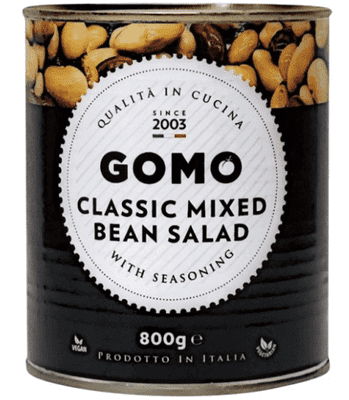 Gomo Classic Mixed Bean Salad With Seasoning 800g Case Of 6 x 800g Foodservice Bulk Pack