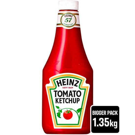 Heinz Tomato Ketchup For Retail And Foodservice UK Markets 1.35kg 1 X 1.35kg Pack