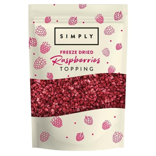 Simply Freeze Dried Raspberries Toppings 150g – 4 x 150g