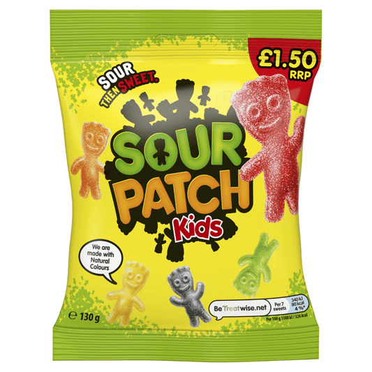Sour Patch Kids Sweets Bag £1.50 PMP 130g – 10 x 130g