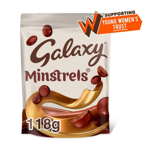 Galaxy Minstrels Milk Chocolate Buttons Pouch Bag 118g – 15 x 118g