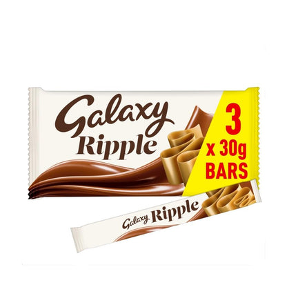 Galaxy Ripple Milk Chocolate Bar Multipack 30g (x3) – 29 x 3x30g