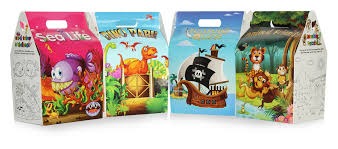 Sabert Paper Collection Kids Meal Boxes – 1 x 25s