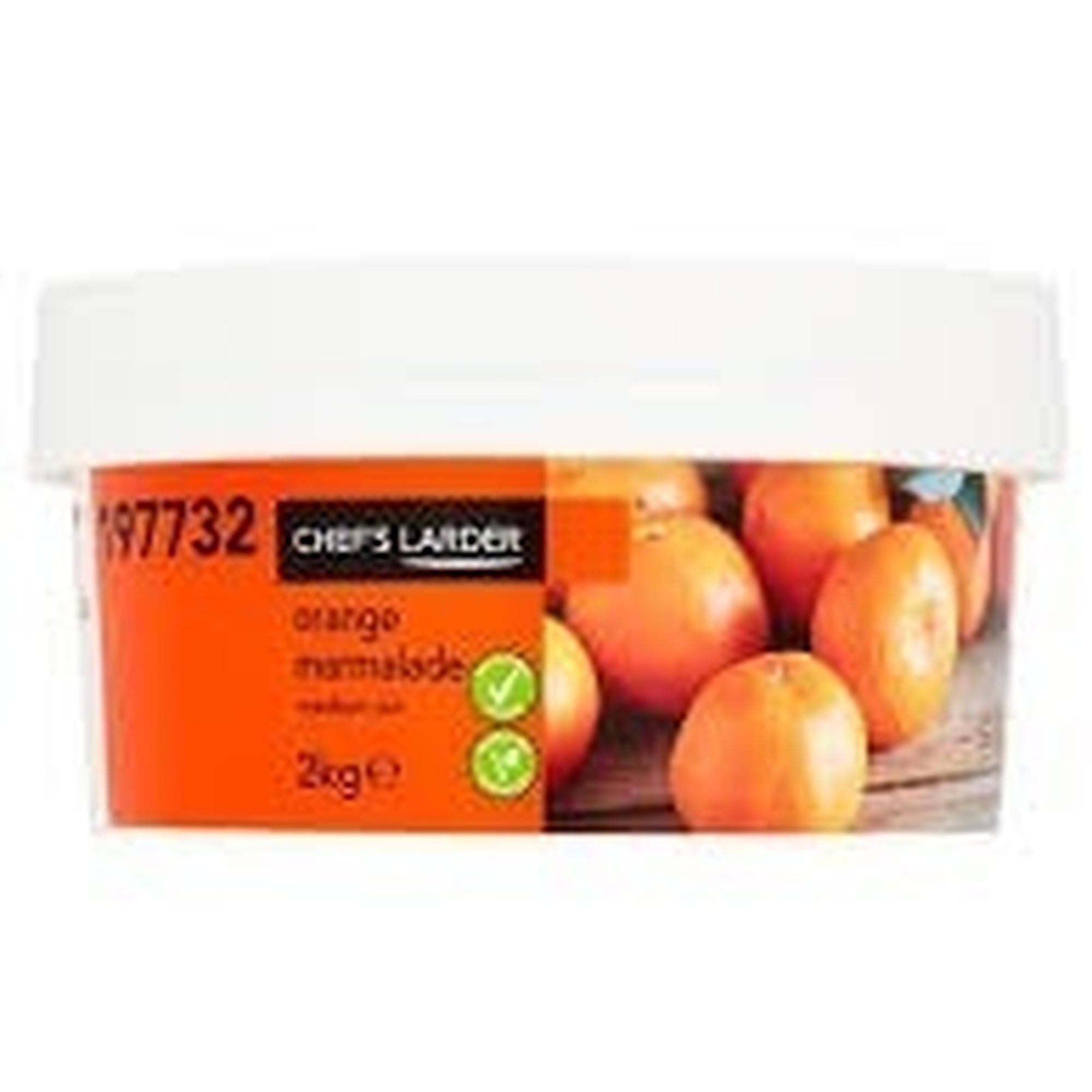 Chef's Larder Marmalade Orange 2.72kg 2 x 2.72kg Multi Pack Foodservice Catering Size