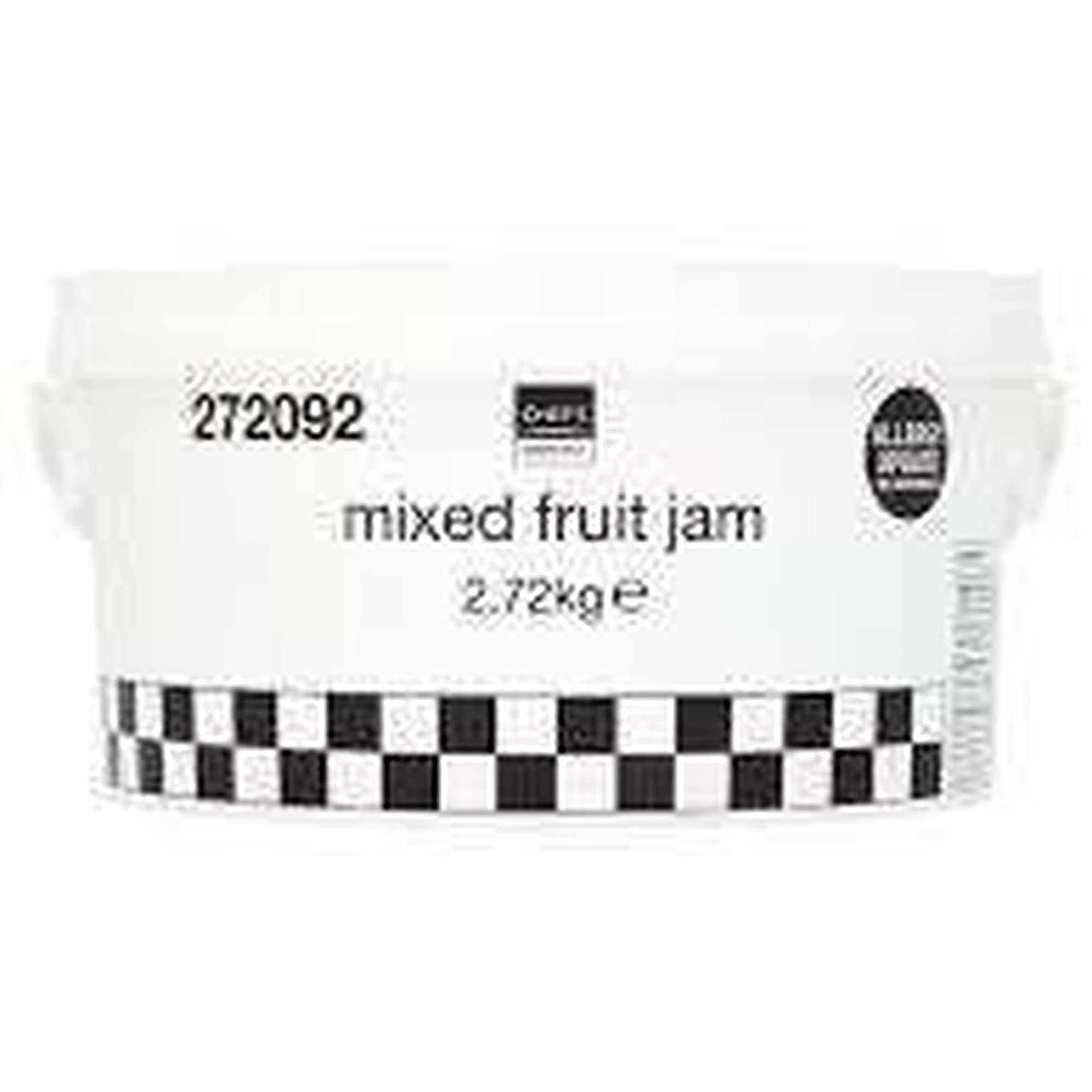 Chef's Essentials Jam Mixed Fruit 2.72kg UK Catering Size Multi Pack For Retail And Foodservice 2 x 2.72kg