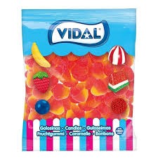Vidal Sweets R' Fun Peach Hearts 120 Pieces 780g – 1 x 120pcs