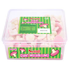 Swizzels Giant Mushrooms 120ct Sweet Tub – 1 x 120pk