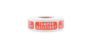 Rectangular adhesive Tamper Proof Label – 1 x 500s