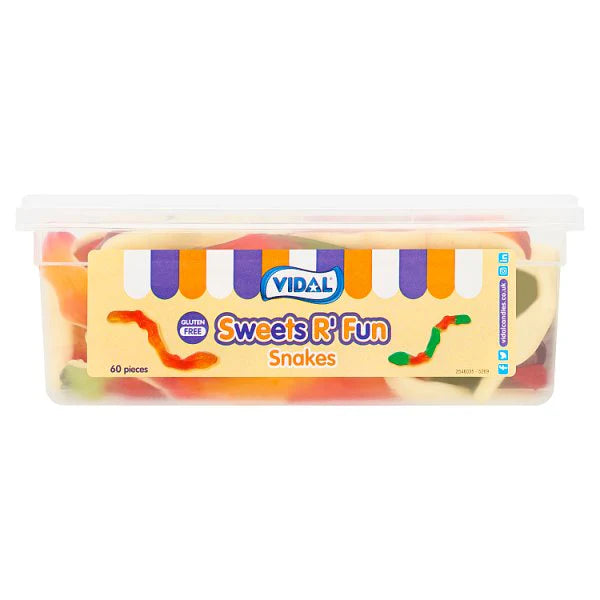 Vidal Sweets R' Fun Snakes 60 Pieces 720g – 1 x 60pcs