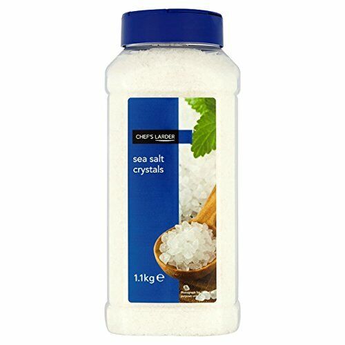 Chef's Larder Sea Salt 1 x 1.1kg Pack For Baking And Cooking In Home And Professional Kitchens