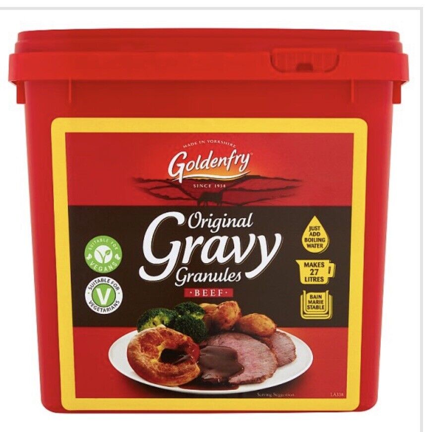 Goldenfry Original Gravy Granules Beef 2kg For Retail And Foodservice Kitchens 1 x 2kg