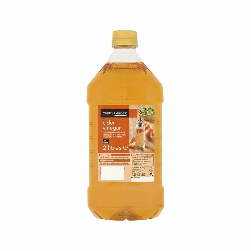 Chef's Larder Cider Vinegar Foodservice Multi Pack Kitchen Use 2 Litre 6 x 2 Litre