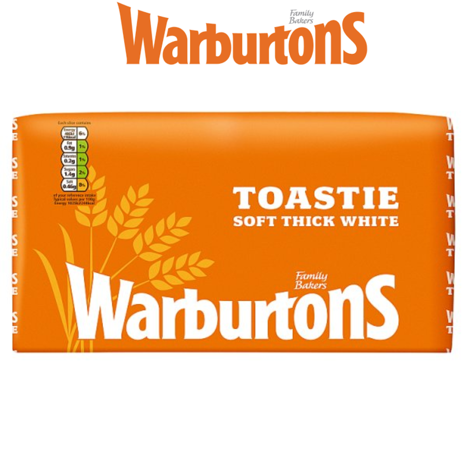 Warburtons Bread Loaf All Variations Medium Wholemeal Seeded Toastie Thick Sliced Pack