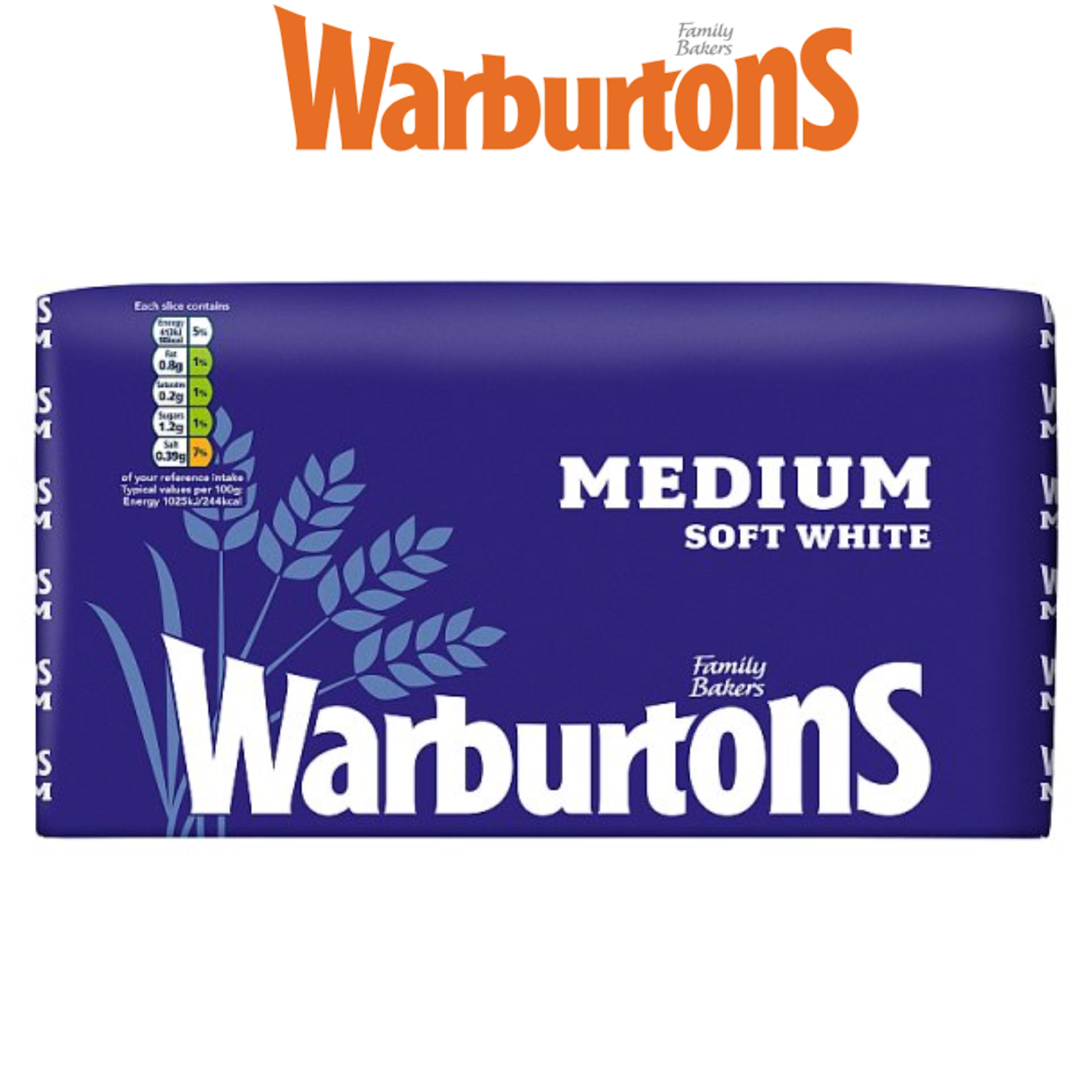 Warburtons Bread Loaf All Variations Medium Wholemeal Seeded Toastie Thick Sliced Pack