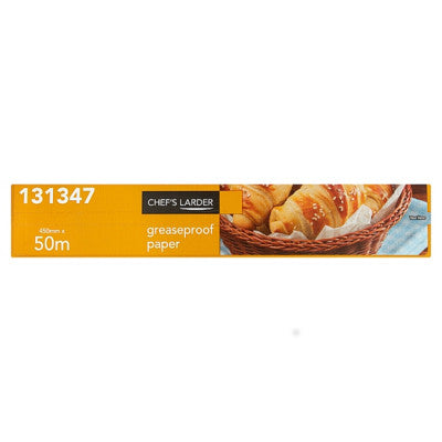 Chef's Larder Professional Greaseproof Paper 450mm x 50m – 1 x 50m